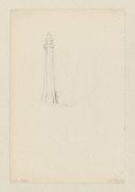 Mann mit Mütze; verso: Leuchtturm