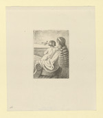 Friederike von Eschwege, geb. Grimm, mit ihrem Sohn Ernst, Rückenansichten (Stoll 147)