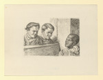 Die beiden Buben aus Wolfsanger bei Kassel und der Farbige, drei Porträts, jeweils im Halbprofil (Stoll 170)