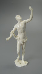 Statuette eines kahlköpfigen Mannes