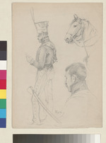 Lesender Soldat; Pferdekopf; Männerkopf