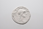 Abguss: Apollon (Kasseler Apollon?) im Profil mit Bogen und Zweig, Kupfermünze London BM 1902.12-1.7