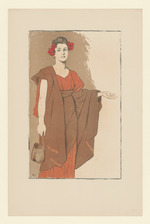 Frauentypus, aus: Mappe "Frauentypen vom Münchener Künstlerfest 1898" (10 Lithographien)