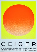 Plakat der Galerie Wilbrand: Geiger