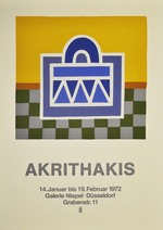 Plakat der Galerie Niepel in Düsseldorf: Akrithakis