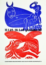 Plakat des Kunstverein Braunschweig: Grieshaber 60