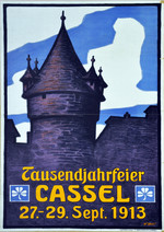 Plakat der Tausendjahrfeier Cassel 27.-20. Sept. 1913