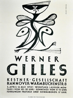 Plakat der Kästner-Gesellschaft: Werner Gilles