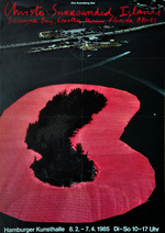 Plakat der Hamburger Kunsthalle zur Ausstellung: Christo: Surrounded Islands