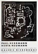 Plakat der Galerie Nierendorf in Berlin: Paul Herrmann, Herta Neumann