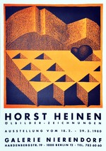 Plakat der Galerie Nierendorf in Berlin: Horst Heinen, Ölbilder - Zeichnungen