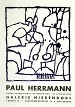 Plakat der Galerie Nierendorf in Berlin: Paul Herrmann