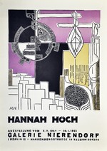 Plakat der Galerie Nierendorf in Berlin: Hannah Höch