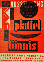Kasseler Kunstverein: Roger Platiel und Gisbert Tönnis, Grafik + Gemälde
