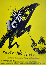 Plakat der Ausstellung "Photo - No Photo" im Mannheimer Kunstverein e.V.