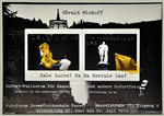 Plakat der Ausstellung "Gérald Minkoff. Sale Lucre! Ha Ha Hercule las!" im Fotoforum Kassel