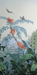 Panoramatapete, "Isola bella" Bahn Blume Nr. 1: " Banksia grandis et hedichium"
