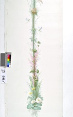 Füllstück mit Blumenornament aus dem "Décor Oiseaux et Fleurs"