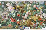 Blumendekor aus Rosen, Mohn, Gladiolen, Astern, Margeriten, Clematis und Malven aus dem Dekor "Jardin d