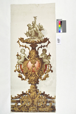 Füllstück mit barockisierender Wandvase aus dem "Décor Jardinière"