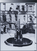 Foto des historischen Aschrottbrunnens, moderner Abzug vom alten Negativ