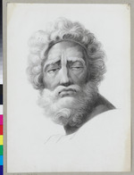Kopf des Abraham nach der "Disputa" von Raffael in der Stanza della Segnatura im Vatikan