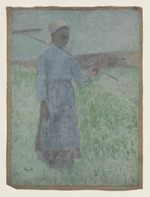 Bäuerin auf dem Feld
