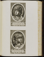 89. | Vespasianus / Titus Vespasianus. in rundem Format mit den Namens Inschriften; unter / jedem 4. lat: Verse.