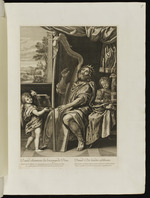 König David spielt auf der Harfe