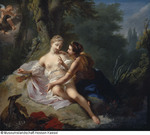Jupiter in Gestalt der Diana verführt Kallisto