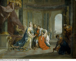 Antonius zu Tode verwundet bei Kleopatra
