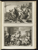 74. / ibid. | L’Enlevement d’Helene ... Achille réconnu; avec l’Ecriture: Thetis pour derober, etc. | N. Vleughels. / le même. | L. Surugue, 1718 / le même.