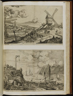 128 | Un paisage avec un moulin à vent / Un paisage avec les barques de pêcheur; il y a / un orage | Adr. van Stalbant / __,,__