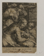 Maria mit Kind und zwei Engeln