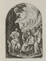 Der Hl. Hieronymus mit Schülern in der Wüste