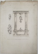 Verkaufslithographie "Décor Boiseries Louis XV."