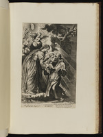 Maria überreicht dem Hl. Franziskus das Christuskind