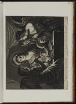 Die Hl. Cäcilia, mit drei Engeln musizierend