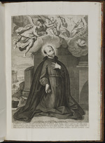 Der Hl. Ignatius von Loyola wird von einem Engel gekrönt