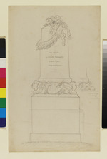 Entwurf für das Grabmal von Dr. Peter Burnitz auf dem Hauptfriedhof in Frankfurt am Main