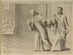 Der Hl. Bernhard mit Abaelard beim Konzil von Soissons (?)