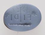 Caduceus auf einer Keule, im Zentrum die Inschrift: FI DI (neg.)