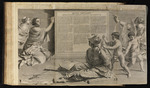 Thesenblatt des Antoine Talon mit einem Porträt von Kardinal Jules Mazarin (unterer Teil)