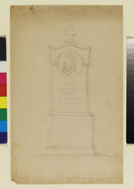 Entwurf für das Grabmal von Gustav Süss, Maler