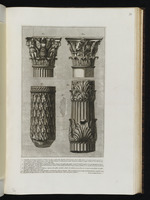 Verschiedene Kapitelle und Fragmente von Säulen