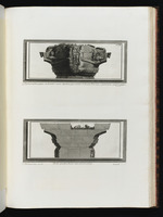Seite mit zwei Ansichten des steinernen Schiffes der Tiberinsel