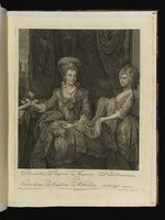 Charlotte Sophia Königin von Großbritannien mit ihrer Tochter Charlotte Auguste Mathilde
