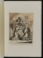 Maria und Jesus erscheinen drei betenden Mönchen