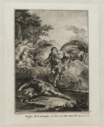 Der schlafende Heinrich IV. von Ludwig IX. gekrönt, dessen Triumphwagen in den Wolken schwebt