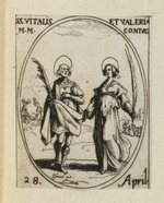 Der Hl. Vitalis und die Hl. Valeria, seine Frau
